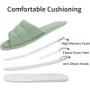 imageshevalues Summer House Slippers for Women Men Breathable Waffle Indoor Slippers Slipon Open Toe Home ShoesGreen