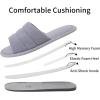 imageshevalues Summer House Slippers for Women Men Breathable Waffle Indoor Slippers Slipon Open Toe Home ShoesGrey