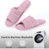 imageshevalues Summer House Slippers for Women Men Breathable Waffle Indoor Slippers Slipon Open Toe Home ShoesPink