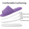 imageshevalues Summer House Slippers for Women Men Breathable Waffle Indoor Slippers Slipon Open Toe Home ShoesPurple