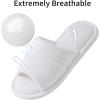 imageshevalues Summer House Slippers for Women Men Breathable Waffle Indoor Slippers Slipon Open Toe Home ShoesWhite