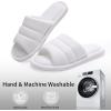 imageshevalues Summer House Slippers for Women Men Breathable Waffle Indoor Slippers Slipon Open Toe Home ShoesWhite