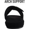 imageshevalues Summer House Slippers for Women with Arch Support Breathable Waffle Cotton Indoor Slippers Slip on Open Toe Home ShoesBlack