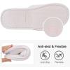 imageshevalues Terry Cloth Open Toe Slippers for Women Memory Foam Slip On House SlippersBride I Do