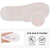 imageshevalues Terry Cloth Open Toe Slippers for Women Memory Foam Slip On House SlippersFuzzy White