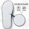 imageshevalues Terry Cloth Open Toe Slippers for Women Memory Foam Slip On House SlippersNavy