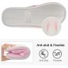 imageshevalues Terry Cloth Open Toe Slippers for Women Memory Foam Slip On House SlippersPink