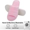 imageshevalues Terry Cloth Open Toe Slippers for Women Memory Foam Slip On House SlippersPink