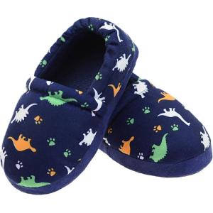 imageLA PLAGE Dinosaur Slippers for Boys Non Slip Little Kid Slippers for Kid with Memory FoamDinosaur