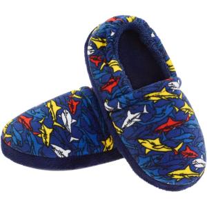 imageLulex Boys Slippers Warm Comfy for Little Big Kids House Bedroom Shoes with Soft Memory Foam Indoor Outdoor