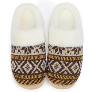 imageNineCiFun Womens Warm House Slippers Memory Foam House Fuzzy Cute Christmas Slippers Ladies Bedroom Slippers Gift For WomenYellow