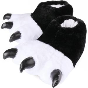 imageULTRAIDEAS Animal Paw Slippers for Women and Men Funny Claw Slippers for Adult and Kids Unisex Cute Costume House ShoesPanda Paw