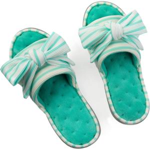 imageULTRAIDEAS Womens Eurytides Slide Slippers Memory Foam House ShoesGreen