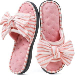 imageULTRAIDEAS Womens Eurytides Slide Slippers Memory Foam House ShoesPink