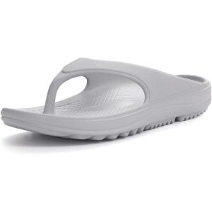 imageshevalues Orthopedic Sandals for Women Arch Support Recovery Flip Flops Pillow Soft Summer Beach ShoesLight Grey