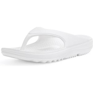 imageshevalues Orthopedic Sandals for Women Arch Support Recovery Flip Flops Pillow Soft Summer Beach ShoesWhite