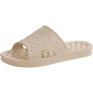 imageshevalues Shower Shoes for Women with Arch Support Quick Drying Pool Slides Lightweight Beach Sandals with Drain HolesLight Khaki