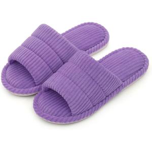 imageshevalues Summer House Slippers for Women Men Breathable Waffle Indoor Slippers Slipon Open Toe Home ShoesPurple