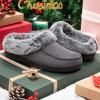 imageULTRAIDEAS Couples Suede Moccasin Memory Foam SlippersMen Size 910 Women Size 910