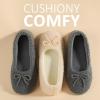 imageULTRAIDEAS Set of 2 Pairs  US Size 8 Womens Bootie Slippers Dark GrayLvory