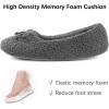 imageULTRAIDEAS Set of 2 Pairs  US Size 8 Womens Bootie Slippers Dark GrayLvory