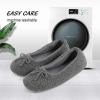 imageULTRAIDEAS Set of 2 Pairs  US Size 8 Womens Bootie Slippers Dark GrayLvory