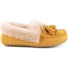 imageULTRAIDEAS Moccasins Women Slippers with Faux Fur Lining Microsuede House Shoes with Memory Foam and Nonslip Rubber Sole for Indoor and OutdoorGinger