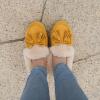 imageULTRAIDEAS Moccasins Women Slippers with Faux Fur Lining Microsuede House Shoes with Memory Foam and Nonslip Rubber Sole for Indoor and OutdoorGinger