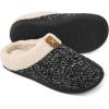 imageULTRAIDEAS Set of 2 Pairs  Couples Memory Foam SlippersWomen Pink Size 78 Men Grey Size 910