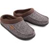 imageULTRAIDEAS Set of Two Pairs Mens SlippersGray ampamp Coffee Medium 910