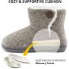 imageULTRAIDEAS Womens Camber Fleece Bootie Slipper with Memory Foam
