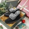 imageULTRAIDEAS Womens Chenille Closed Back Bootie Slipper with Memory Foam