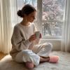 imageULTRAIDEAS Womens Fluffy Scuff House Slippers IndoorPink