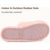 imageULTRAIDEAS Womens Fluffy Scuff House Slippers IndoorPink