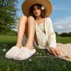 imageULTRAIDEAS Womens Fluffy Scuff House Slippers IndoorWhite
