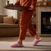 imageULTRAIDEAS Womens Indoor Fuzzy Slippers Ladies Lightweight Cozy Memory Foam House ShoesPink