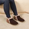 imageULTRAIDEAS Womens Warm Memory Foam Slippers VRim Collar Suede House Shoes with NonSlip Rubber Sole IndoorOutdoor