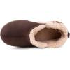 imageULTRAIDEAS Womens Warm Memory Foam Slippers VRim Collar Suede House Shoes with NonSlip Rubber Sole IndoorOutdoor