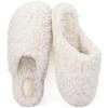 imageULTRAIDEAS Womens Indoor Fuzzy Slippers Ladies Lightweight Cozy Memory Foam House ShoesCream White