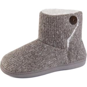 imageULTRAIDEAS Womens Camber Fleece Bootie Slipper with Memory Foam