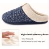 imageULTRAIDEAS Set of 2 Pairs  US Size 56 Womens Bedroom Slipper with Memory Foam Pink Light Blue 