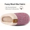 imageULTRAIDEAS Set of 2 Pairs  US Size 78 Womens Bedroom Slipper with Memory Foam Light Blue Pink 