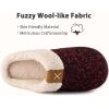 imageULTRAIDEAS Set of 2 Pairs  US Size 78 Womens Bedroom Slipper with Memory Foam Violet Red 