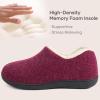 imageULTRAIDEAS Set of 2 Pairs  US Size 9 Memory Foam Slippers BlueRed