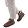imageULTRAIDEAS Mens Warm Felt Bootie Slipper with Memory Foam Cozy Closed Back House Slipper for Indoor Outdoor Gift for FatherCamel