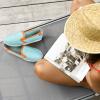 imageULTRAIDEAS Womens Closed Back Slippers with Memory FoamTurquoise