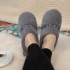 imageULTRAIDEAS Womens Cozy Memory Foam Slippers Comfy Coral Fleece Slipon House Shoes with AntiSkid Rubber Sole IndoorOutdoorDark Gray