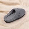imageULTRAIDEAS Womens Cozy Memory Foam Slippers Comfy Coral Fleece Slipon House Shoes with AntiSkid Rubber Sole IndoorOutdoorDark Gray