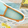 imageULTRAIDEAS Womens Memory Foam Closed  Back Slippers Cotton Slip  On House Shoes with Orange Trim for Home ampamp CasualTurquoise