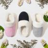 imageULTRAIDEAS Womens Lambhug Comfy Fleece House Slippers Memory Foam Slipon House Shoes Indoor OutdoorGrey